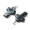 Natural Banded Agate Pendants GG-K002-11G-2