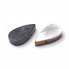 Natural Black Lip Shell Beads X-SSHEL-N020-021-2