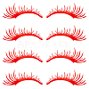 PET Eyelash Car Stickers STIC-WH0004-04C-1