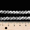 Electroplate Transparent Glass Beads Strands EGLA-A035-T6mm-A19-4