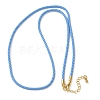 2MM Round Nylon Milan Cord Necklace Makings MAK-F038-C34-G-1