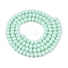 Opaque Solid Color Imitation Jade Glass Beads Strands EGLA-A044-P3mm-D14-3