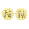Brass Micro Pave Clear Cubic Zirconia Beads KK-T030-LA843-NX3-1