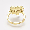 Adjustable Brass Micro Pave Cubic Zirconia Finger Rings RJEW-S044-062A-3