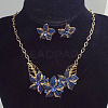 Alloy Rhinestone & Enamel Earrings & Necklaces Sets FS-WG43F39-01-1