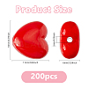200Pcs Opaque Acrylic Beads FIND-DC0006-53-2