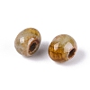 Handmade Crackle Porcelain Beads PORC-Q008-06A-11-2