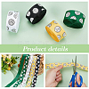 4 Rolls 4 Colors Sport Ball Print Grosgrain Ribbon OCOR-PH0004-07A-4