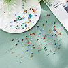 DICOSMETIC 1800Pcs 12 Colors Transparent Glass Beads Strands EGLA-DC0001-02-4