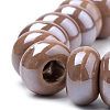 Glazed Porcelain Rondelle Beads PORC-Q219-13x9-F12-3