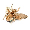 Bee with Flower Enamel Pins RB-CBAC813-01G-02-3
