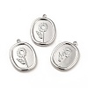 Non-Tarnish 304 Stainless Steel Pendants STAS-H172-17P-4
