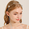 Zinc Alloy Rhinestone Hair Bands OHAR-WH20007-01A-P-5