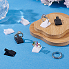 40Pcs 2 Colors Plastic Ring Holder KY-PH0002-37-4