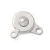 Brass Snap Clasps KK-U052-25P-1
