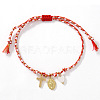 Religion Brass & Natural Shell Charm Bracelets LS-KR4902-10-2