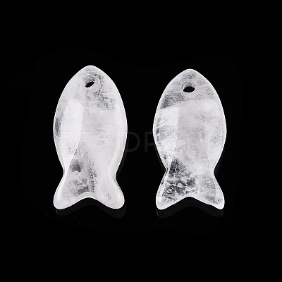 Natural Quartz Crystal Pendants X-G-N342-106P-1