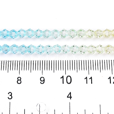 Gradient Color Baking Paint Glass Bead Strands X1-DGLA-A039-T6mm-A012-1