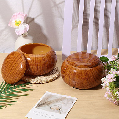 Resin Empty Boxes with Lid for Chinese Go CON-WH0092-95-1