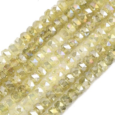Imitation Jade Glass Beads Strands EGLA-F167-03A-07-1