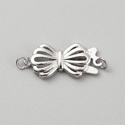 925 Sterling Silver Box Clasps STER-WH0004-062P-1