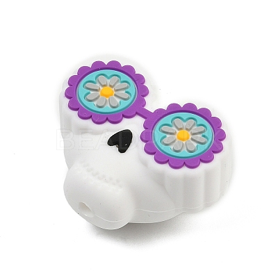 Halloween Silicone Beads SIL-K007-01B-1