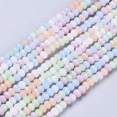 Opaque Glass Beads Strands X-GLAA-L030-A02-1