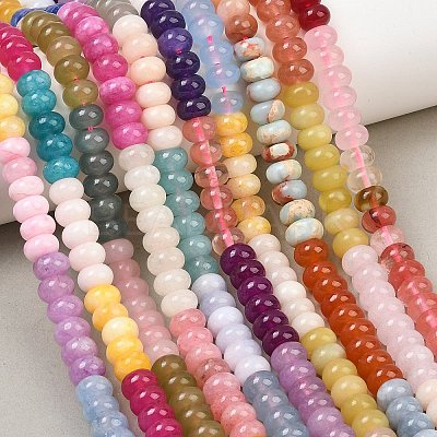 Dyed Natural White Jade Beads Strands X-GG-CBA7CEF-01-1