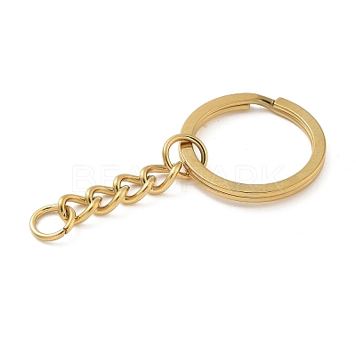 Ion Plating(IP) 304 Stainless Steel Split Key Rings KEYC-M035-02G-1