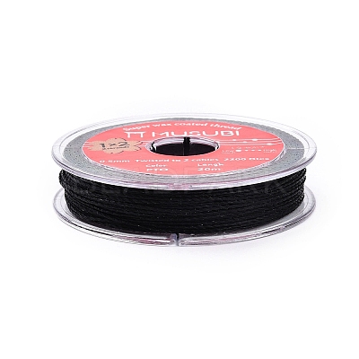 2-Ply Round Waxed Cotton Thread Cords YC-T004-01A-04-1