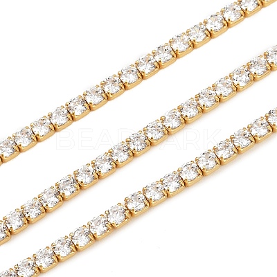 925 Sterling Silver Clear Cubic Zirconia Chains STER-C016-02A-G02-1