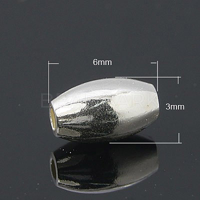 925 Sterling Silver Beads STER-A010-147-6x3mm-1