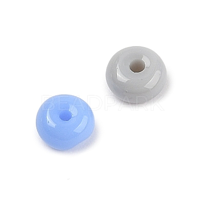 Imitation Jade Glass Seed Beads SEED-Q038-01A-1