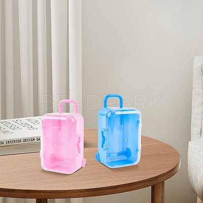 4Pcs 4 Colors Luggage Cases Plastic Candy Gift Storage Boxes CON-CN0001-10-1
