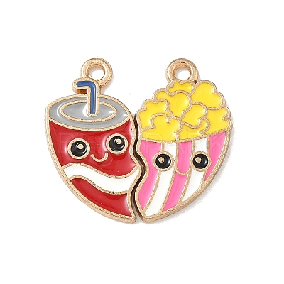 2Pcs Alloy Enamel Pendants LS-ENAM-I077-03KCG-02-1