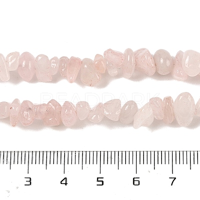 Natural Rose Quartz Chip Bead Strands G-M205-02A-1