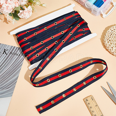 Cotton Herringbone Ribbon SRIB-WH0011-067A-1