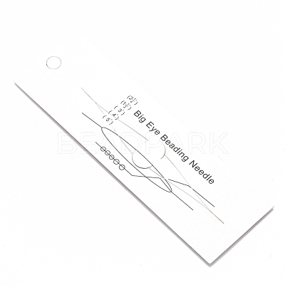 Iron Big Eye Beading Needles TOOL-N006-01-1
