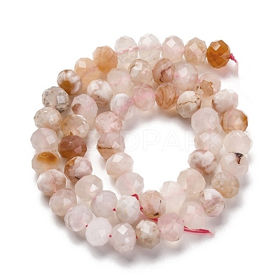 Natural Cherry Blossom Agate Beads Strands G-K380-A43-03-1