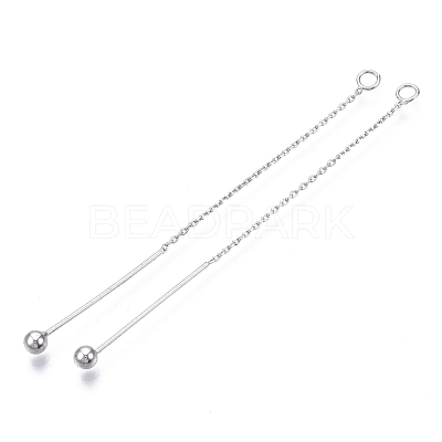 Brass Cable Chain Big Pendants KK-T032-155P-1