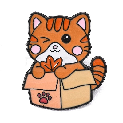 Cat in the Paper Box Enamel Brooches AL-I001-06EB-04-1