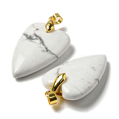 Synthetic Howlite Pendants G-E570-01G-13-1