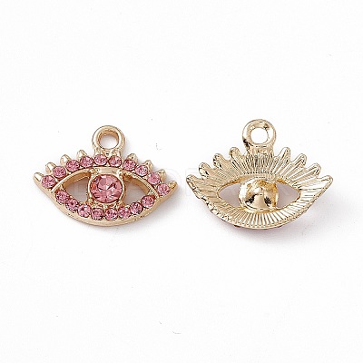 Alloy Rhinestone Pendants PALLOY-P287-06G-03-1