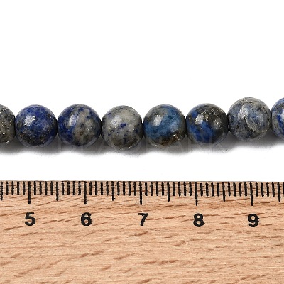 Natural Lapis Lazuli Beads Strands G-J396-8mm-1