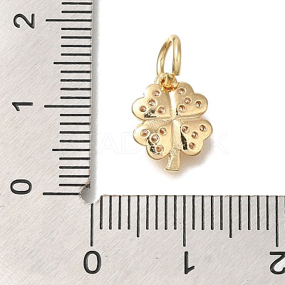Brass Micro Pave Cubic Zirconia Pendants KK-Q001-12G-1