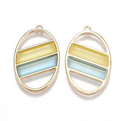 Epoxy Resin Pendants PALLOY-T056-63A-1