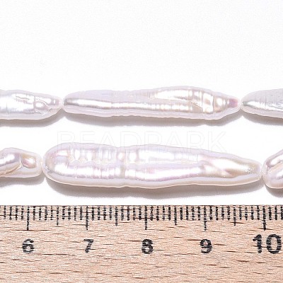 Natural Baroque Pearl Keshi Pearl Beads Strands PEAR-S010-30-02-1