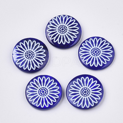 Spray Paint Freshwater Shell Beads SHEL-N026-05-1