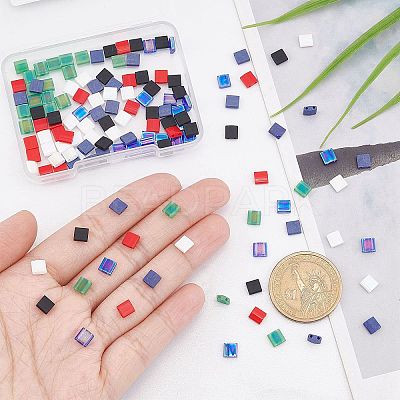 180Pcs 6 Style MIYUKI TILA Beads SEED-SC0001-05-1