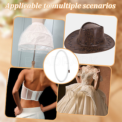 PVC Covered Steel Boning for Bridal Dress Bustle DIY-WH0430-067-1